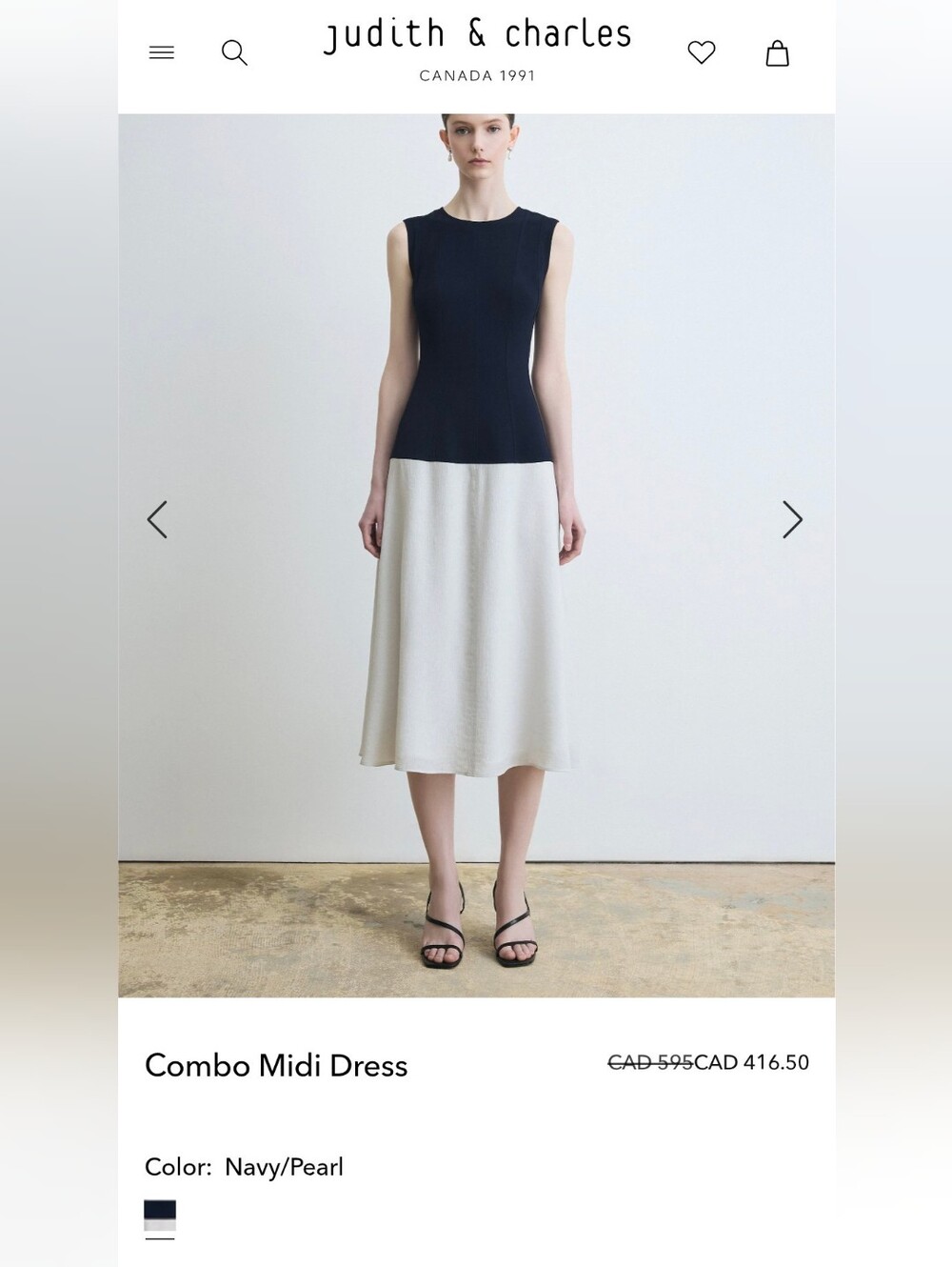NWT Judith And Charles Midi Dress